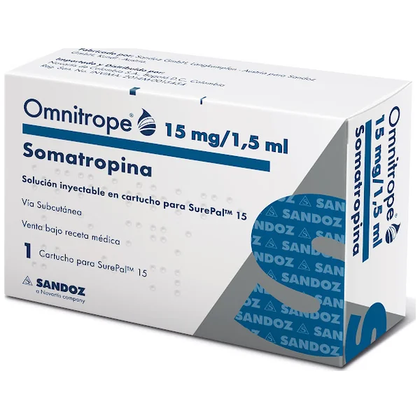 Omnitrope Somatropina 15mg/1.5ml Sandoz Caja x 1 Cartucho