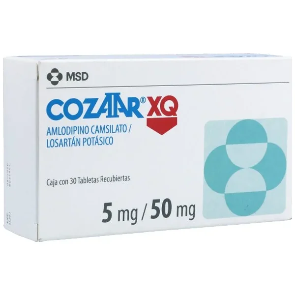 Cozaar Xq Losartan/amlodipino 100/5 Mg X 30 Tabl
